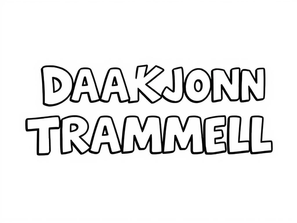 Drake John Trammell in bubble letters