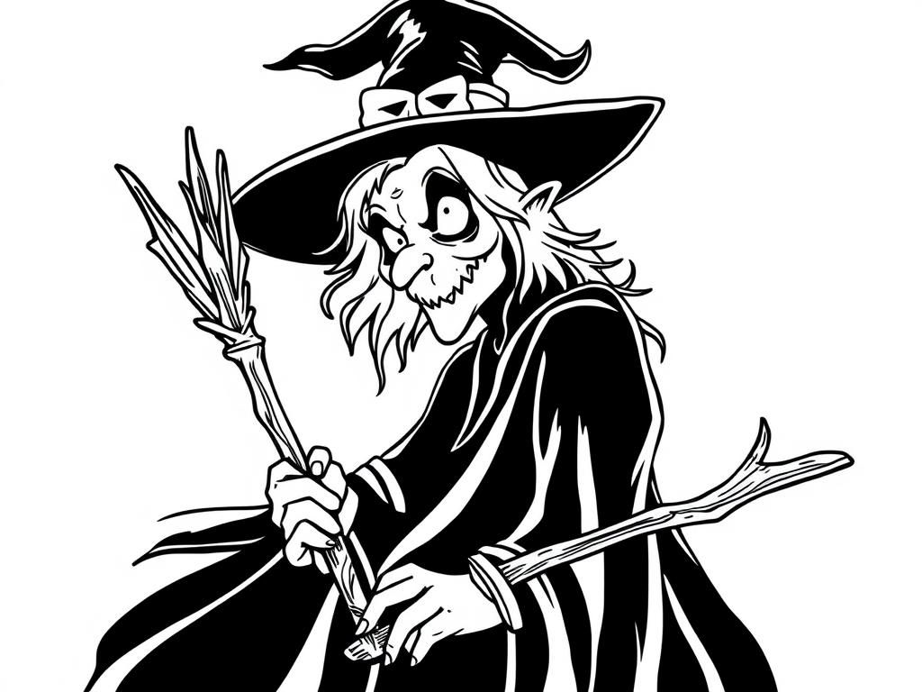 draw a bad witch