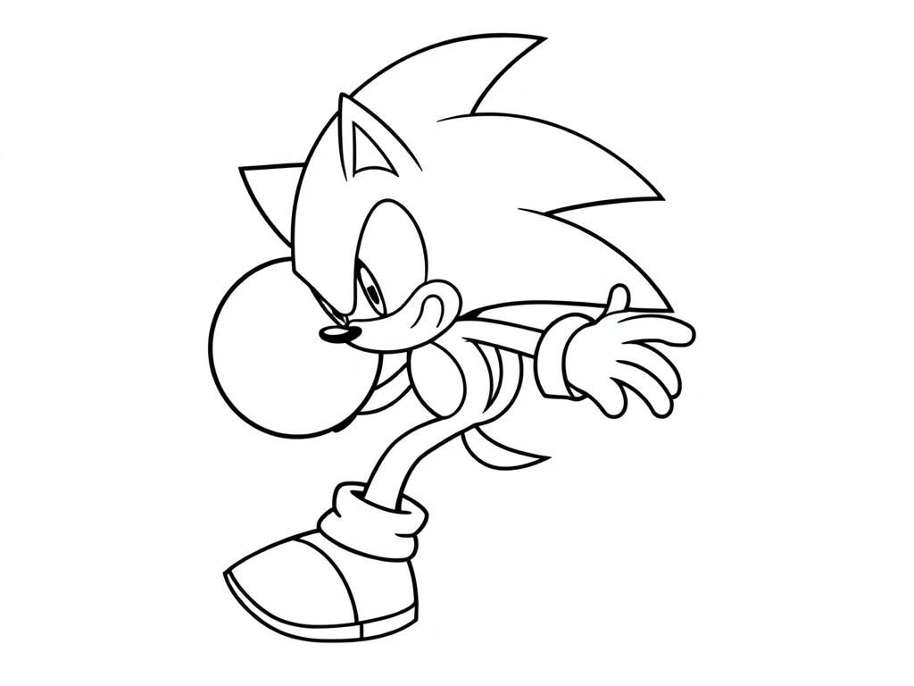 Preview of draw a high res sonic turning into a powerball