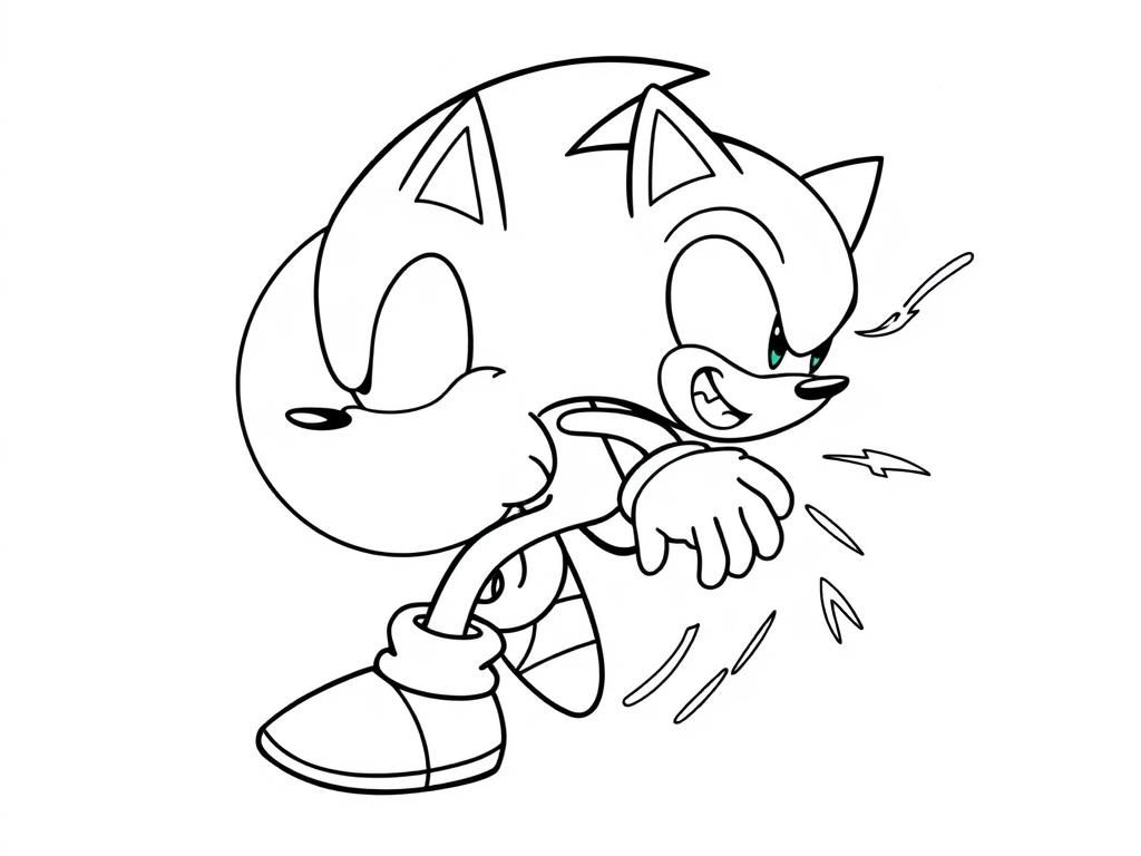 Preview of draw a high res sonic turning into a powerball wih all the details