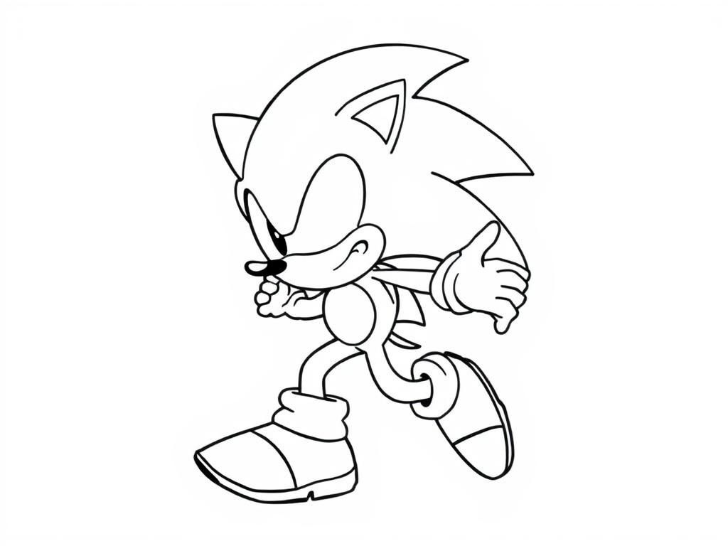 Sonic the Hedgehog Coloring Page