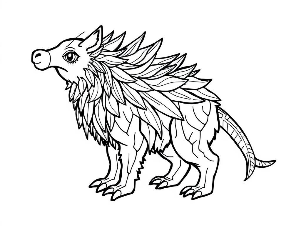 Mythical Creatures Coloring Page