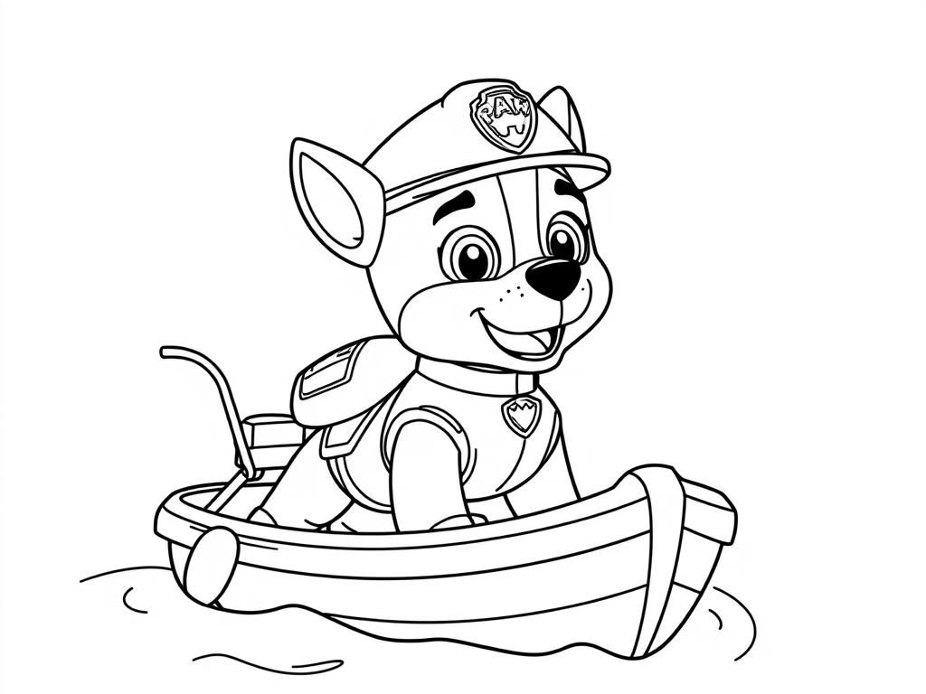 PAW Patrol Chase Coloring Page