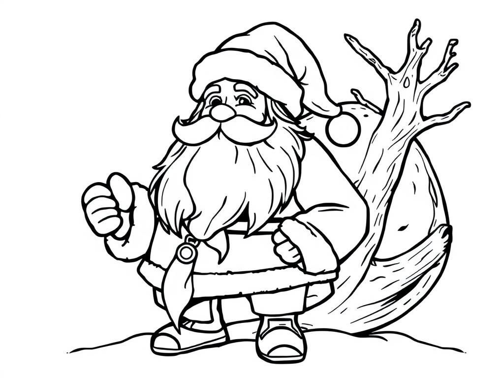 Santa Claus Christmas Coloring Page