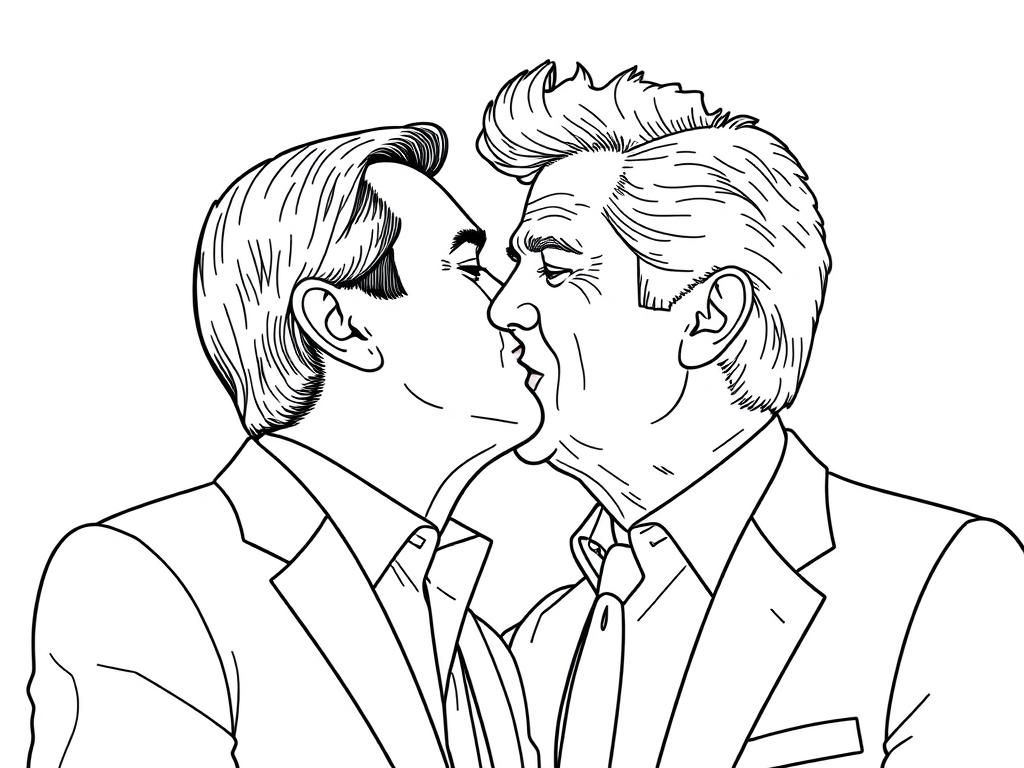 dutch politician mark rutte kissing dutch politician geert wilders