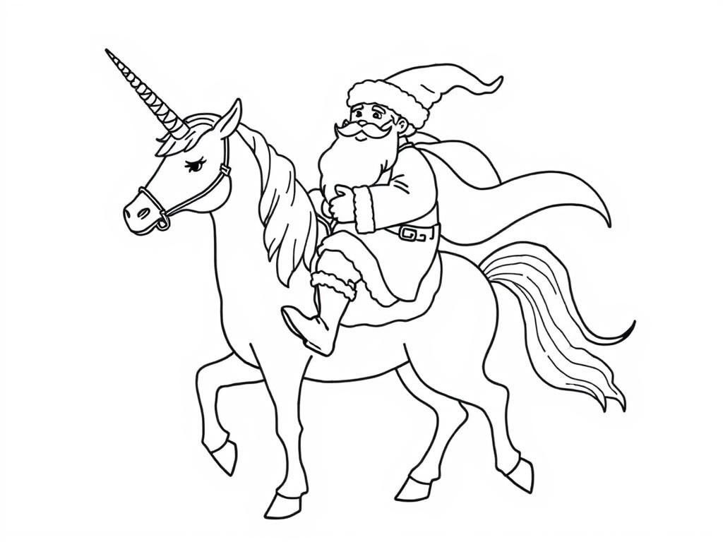 Preview of Dutch Santa Claus on a unicorn