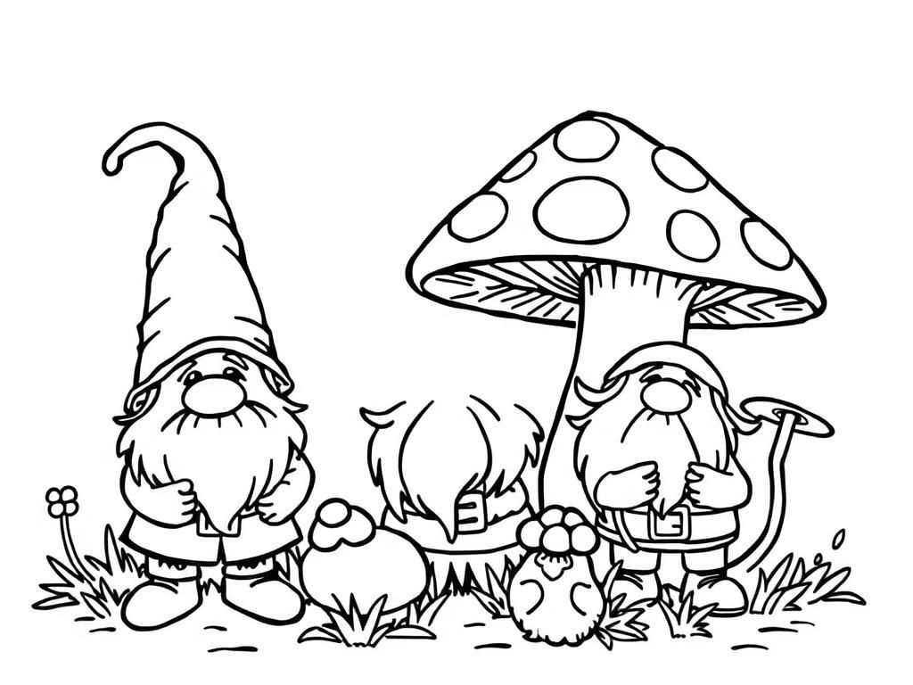 Preview of dwarfs and mushrooms