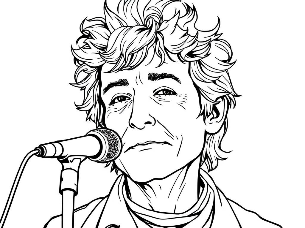 Musician Coloring Page