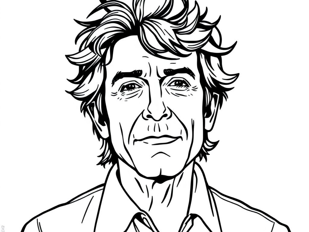 Man Portrait Coloring Page
