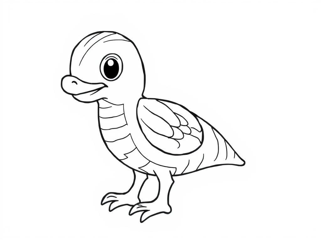 Duckling Coloring Page