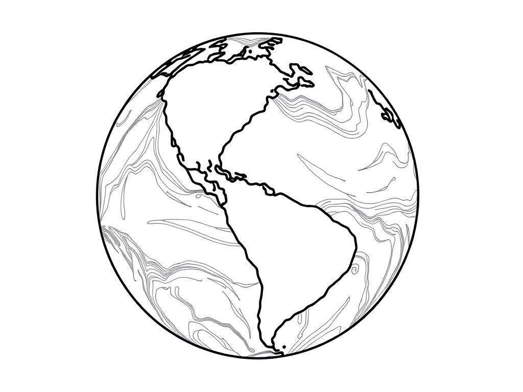 Earth showing souther hemisphere