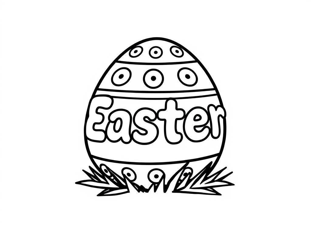 Preview of Easter egg with the letters Easter