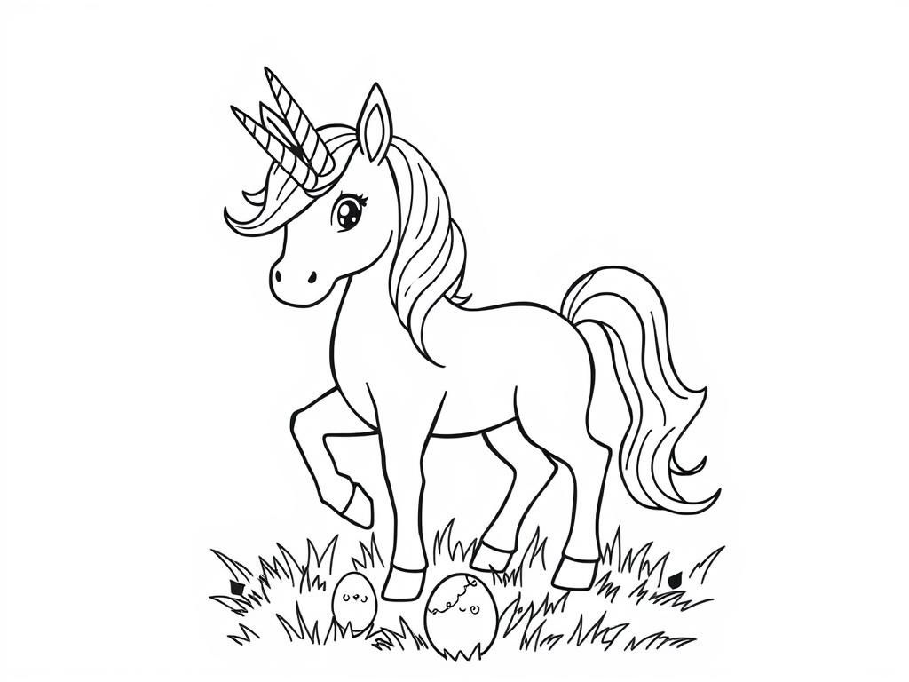 Unicorn Coloring Page