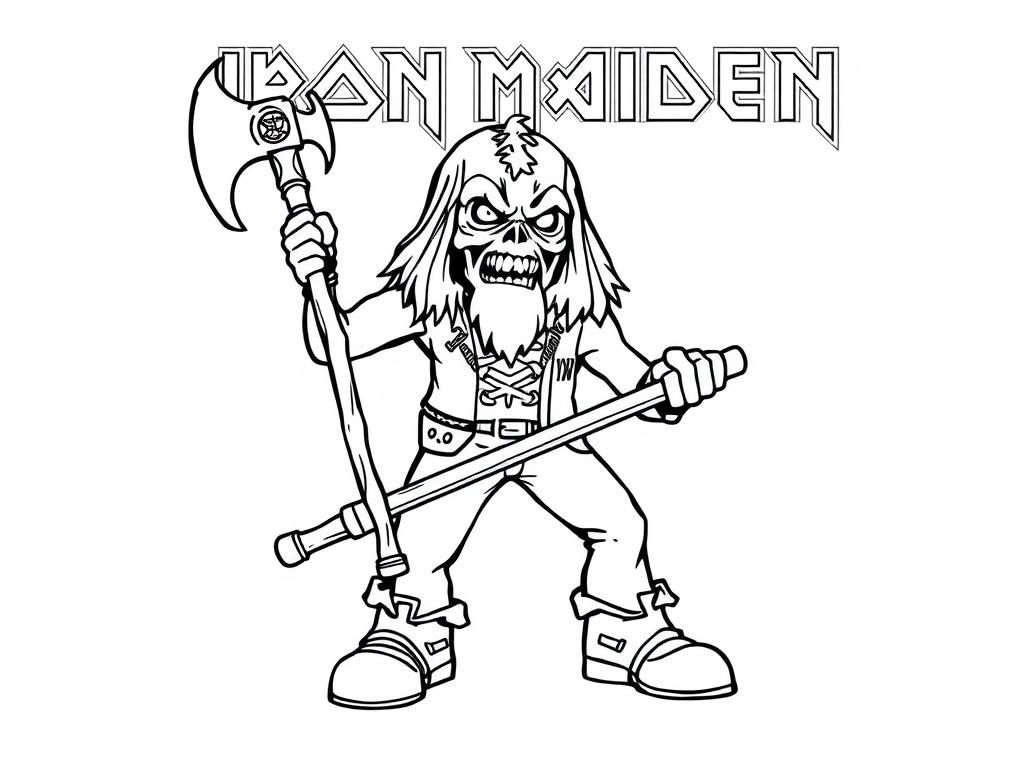 Eddie iron maiden with axe