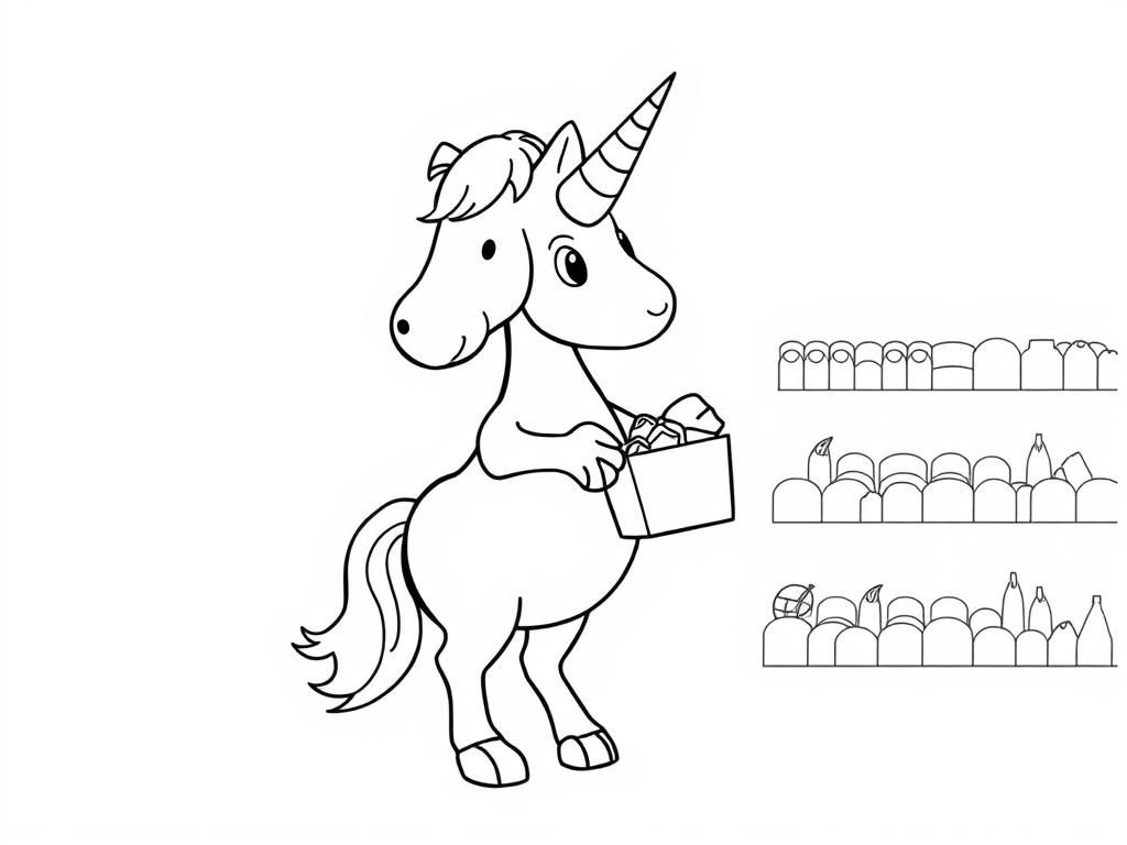 Unicorn Coloring Page