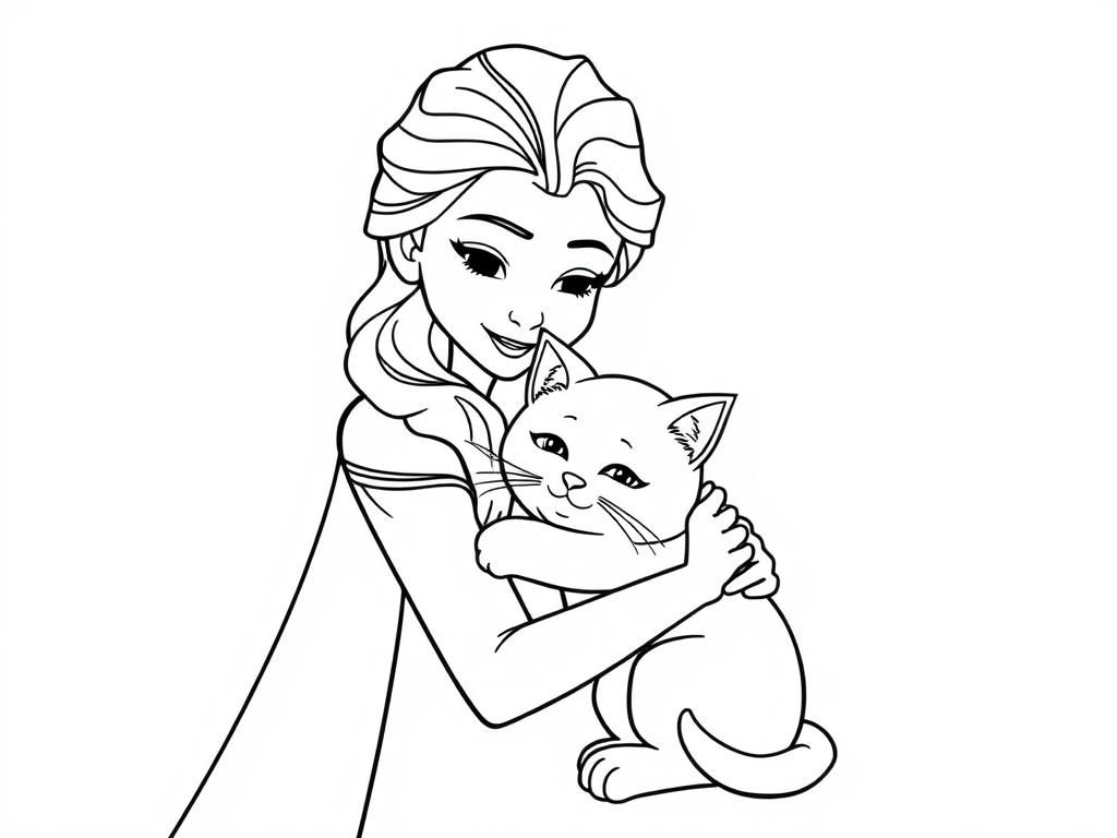 Frozen Elsa Coloring Page