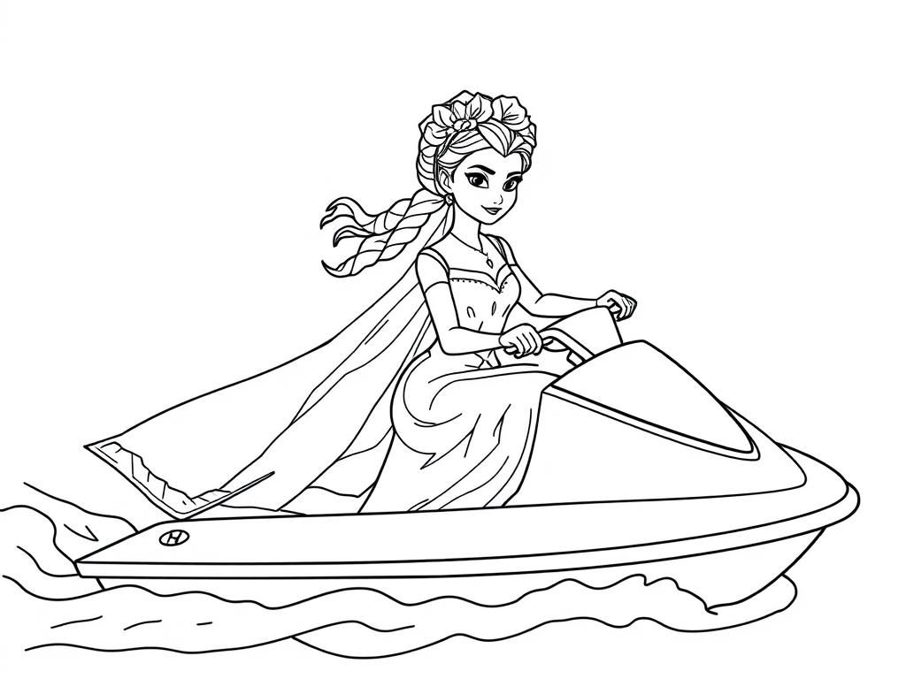 Preview of Elsa and Frida Kahlo together on a jetski