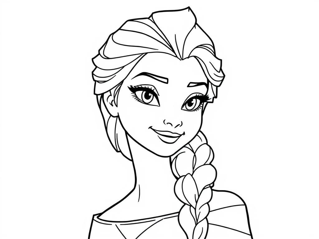 Elsa Coloring Page - Disney Princess Frozen