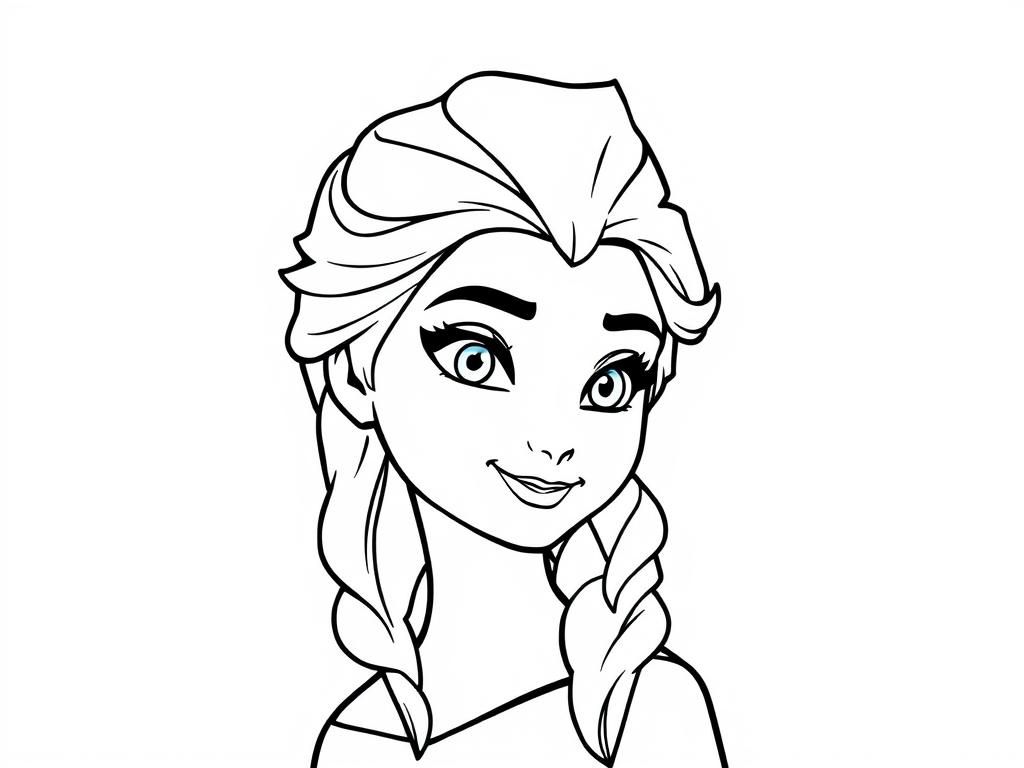 Elsa Frozen Coloring Page
