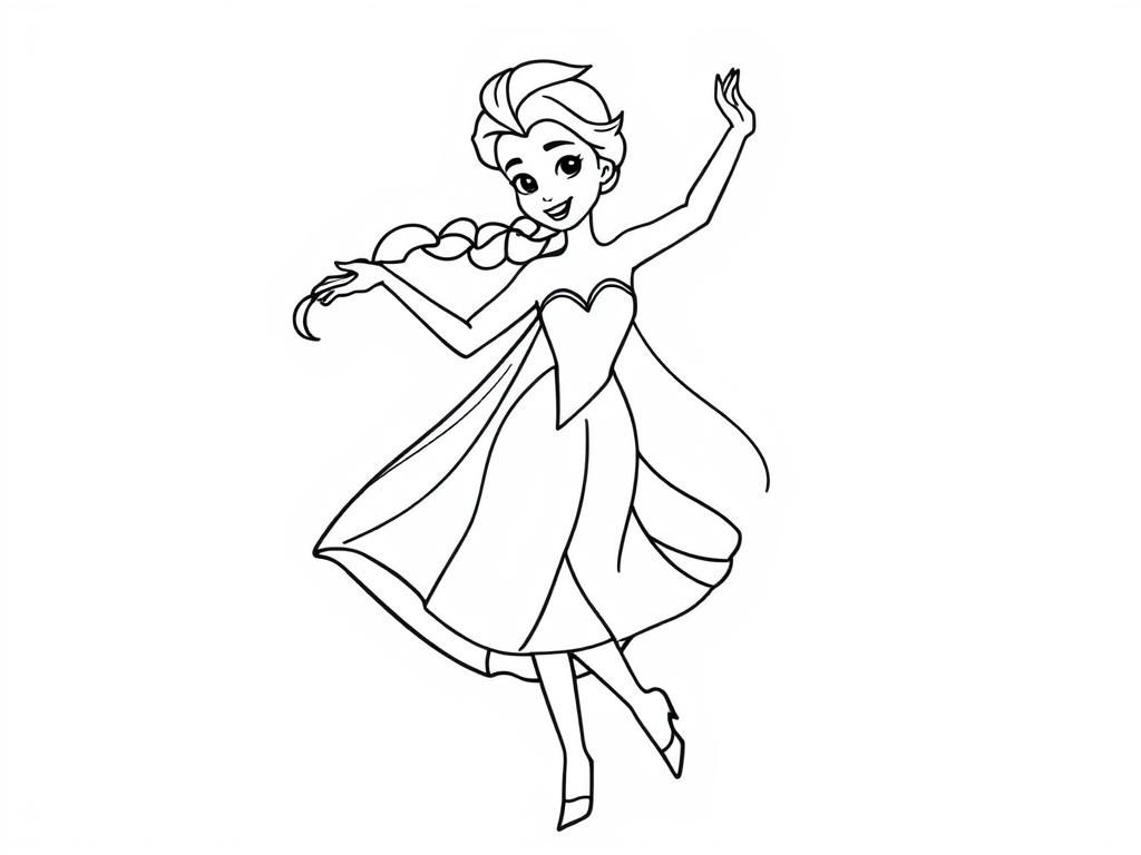 Elsa Coloring Page