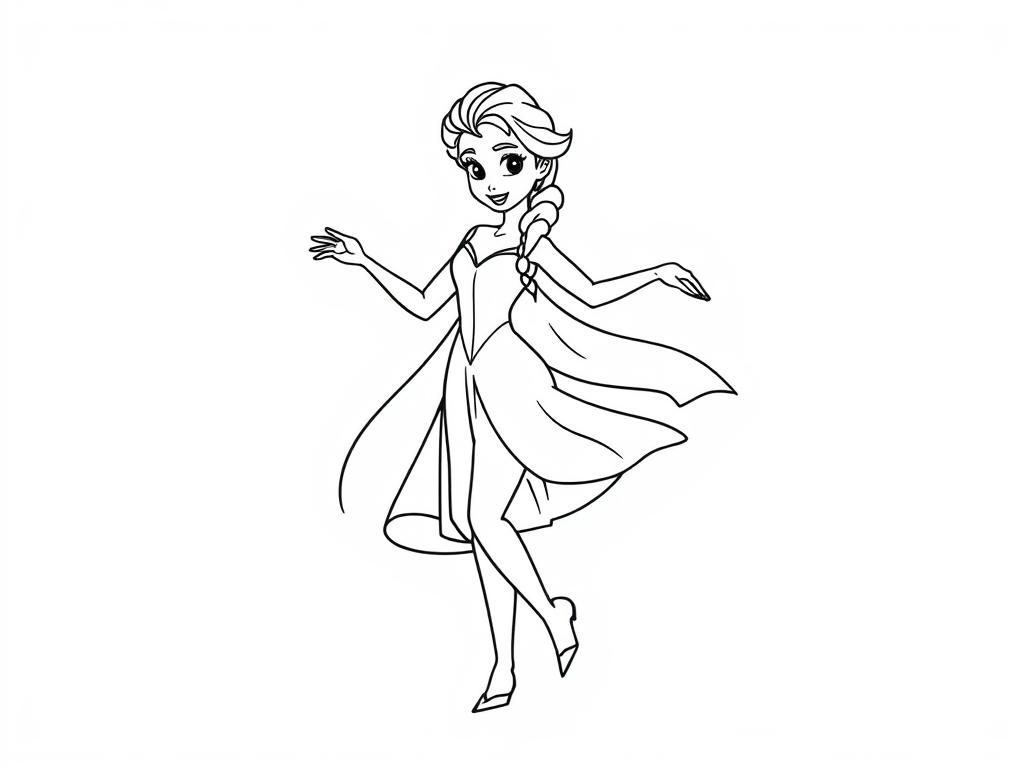 Frozen Elsa Coloring Page: Unleash Your Creativity