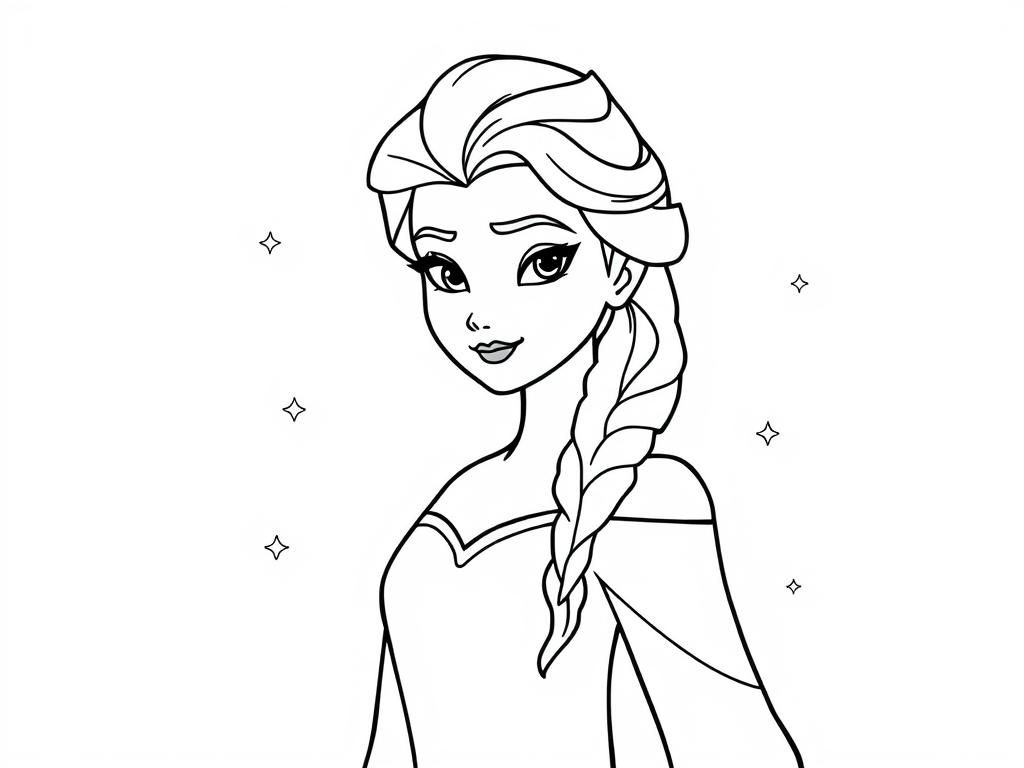 Elsa Coloring Page - Disney Princess