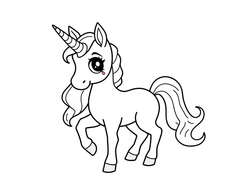 Unicorn Coloring Page: Add Magic to Your Artwork