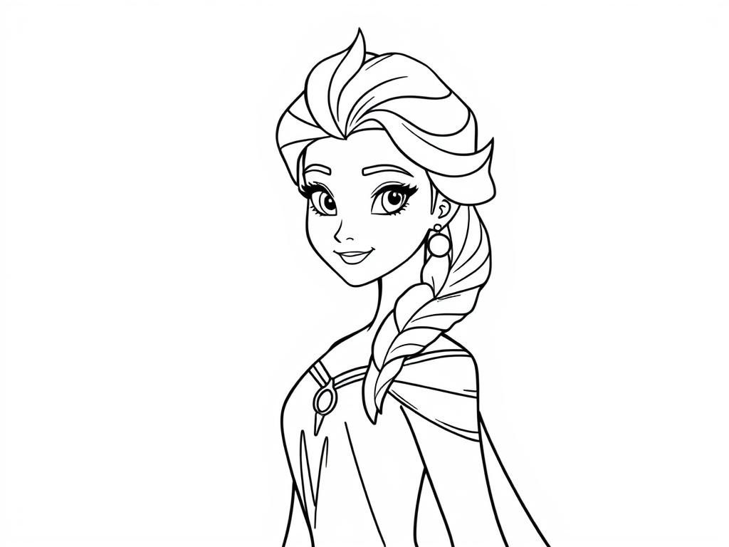 Preview of Elsa princess simple