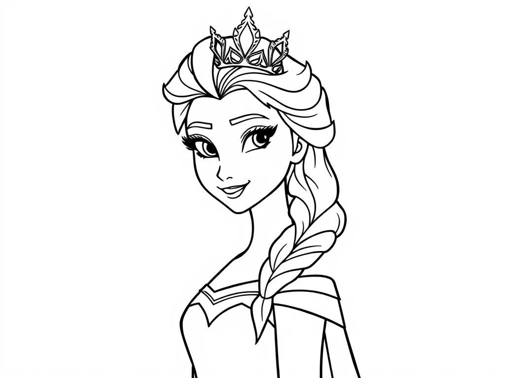 Elsa Coloring Page - Queen of Arendelle