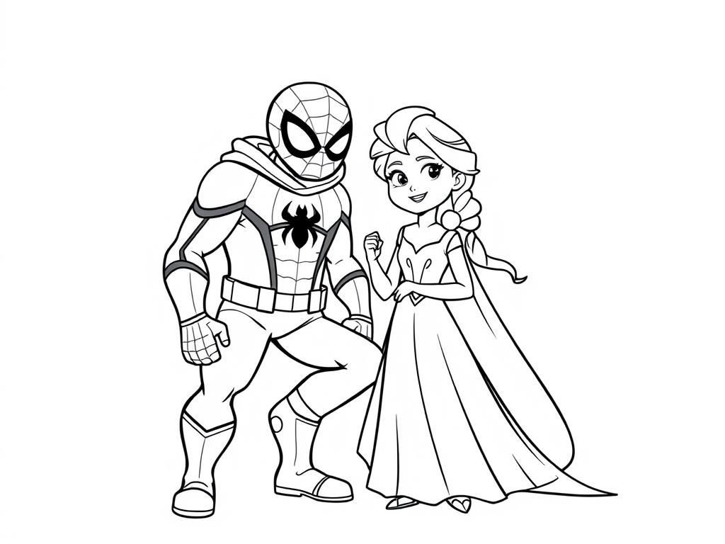 elsa toddler and spiderman toddler with grandma