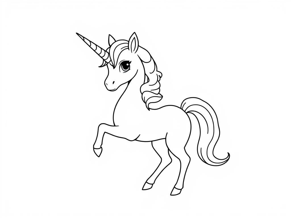 elsa unicorn - Free Printable Coloring Page