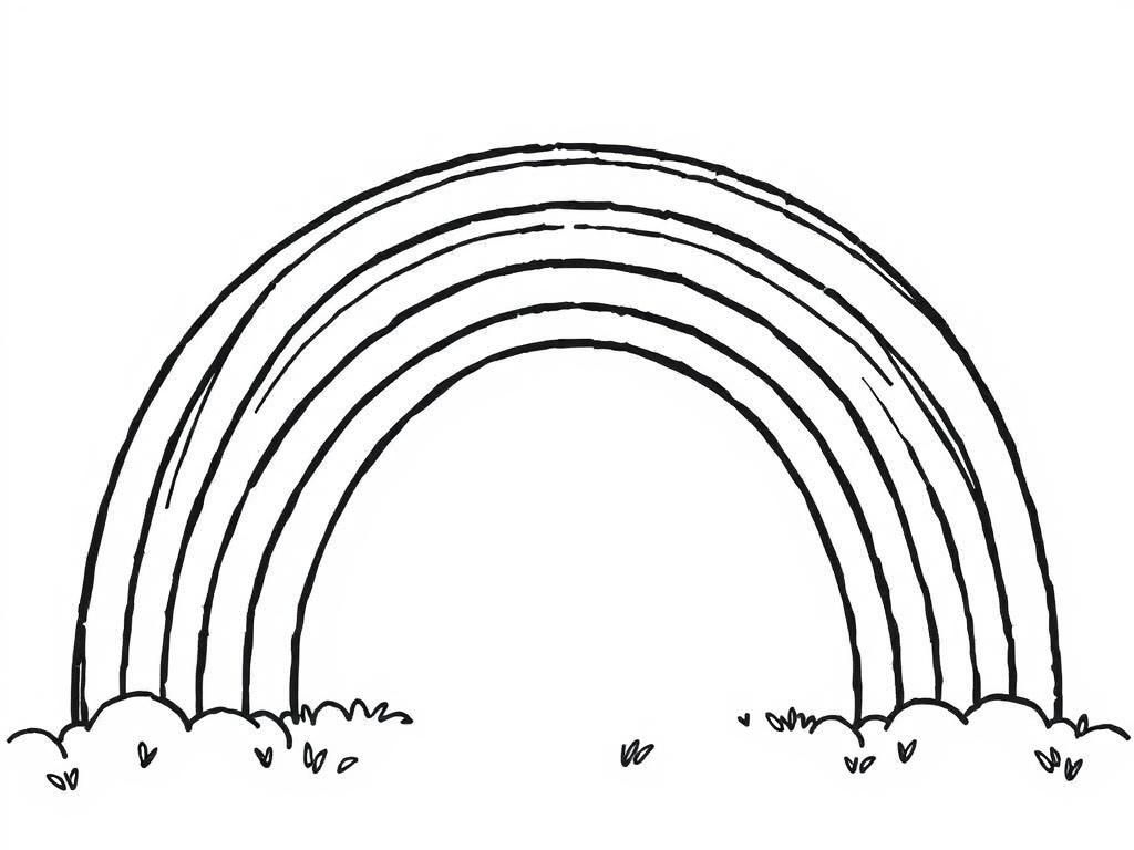 Rainbow Coloring Page