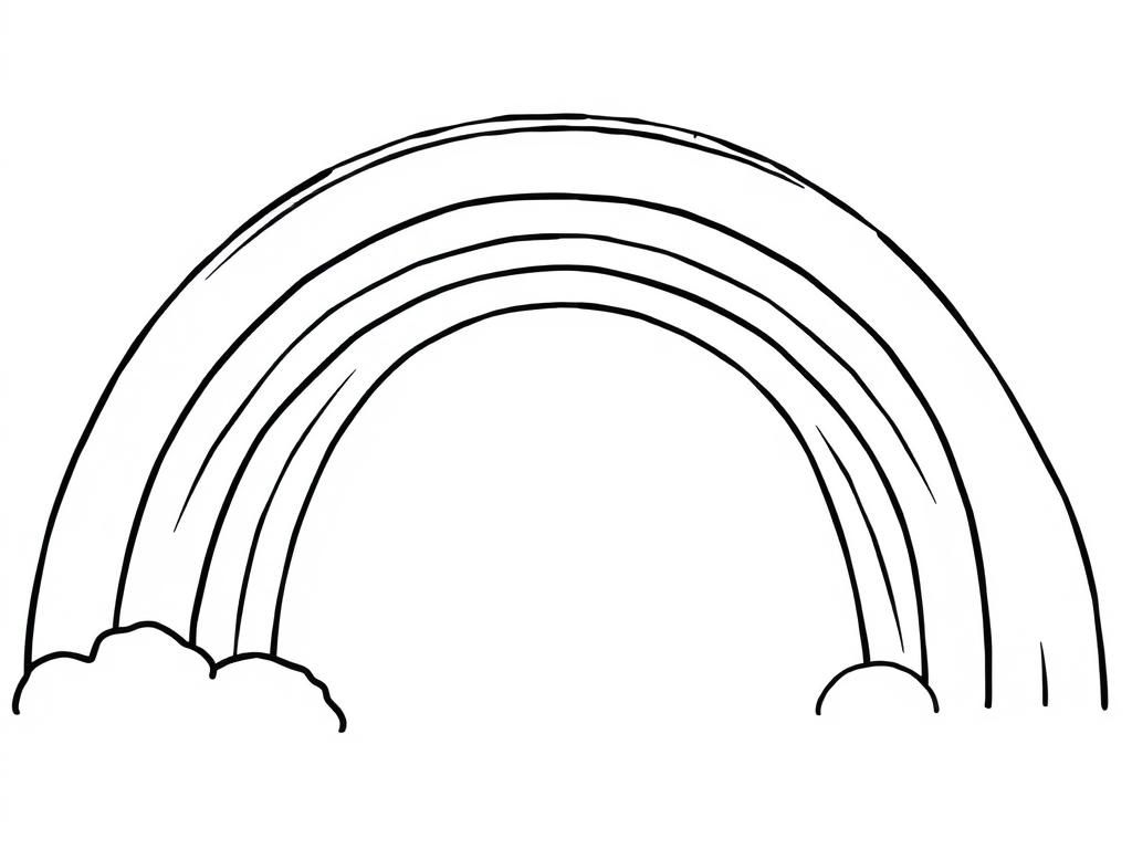 Rainbow Coloring Page