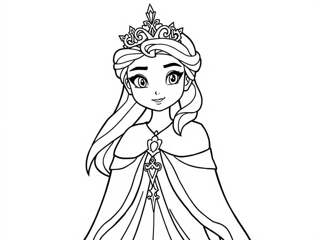 Princess Coloring Page