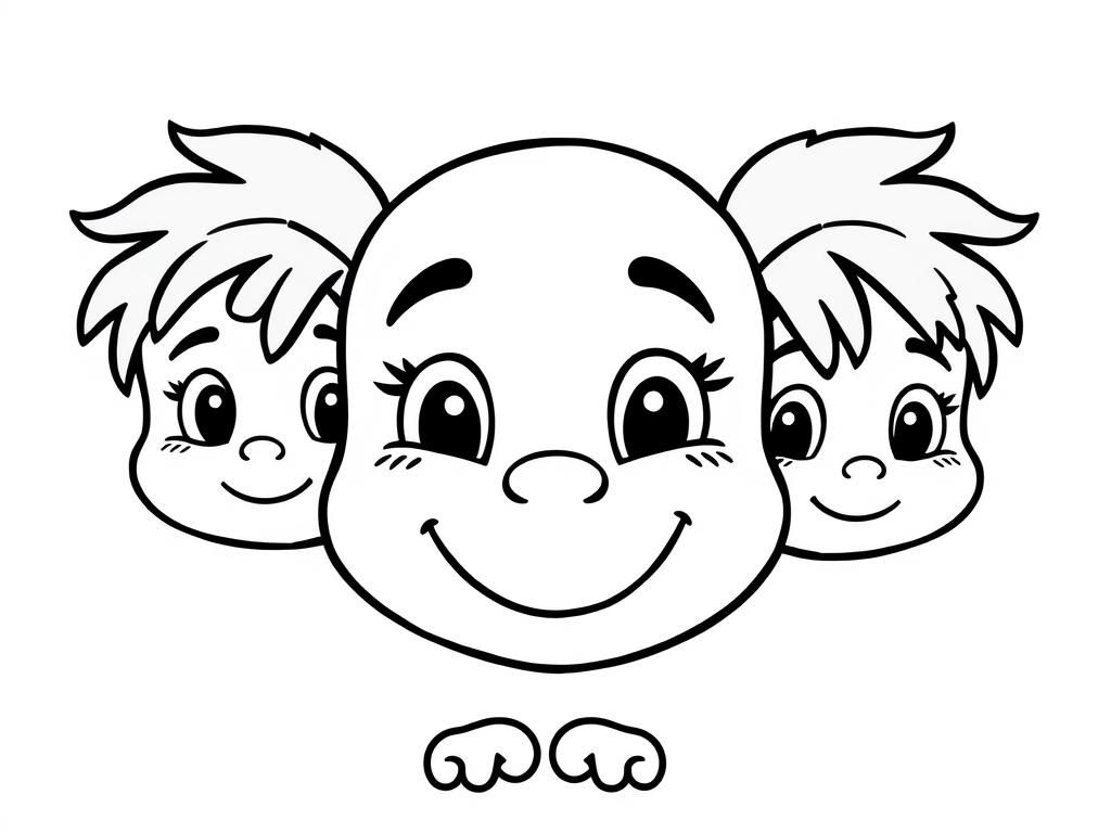 emotions - Free Printable Coloring Page