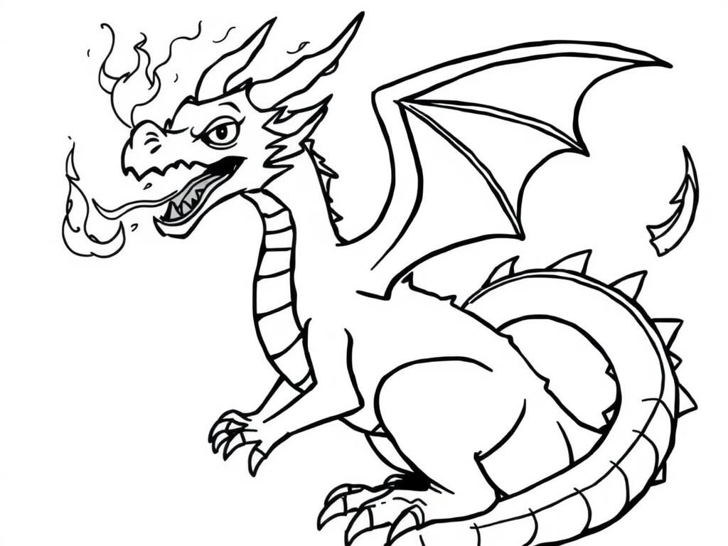 Preview of Entngry fire breading dragon