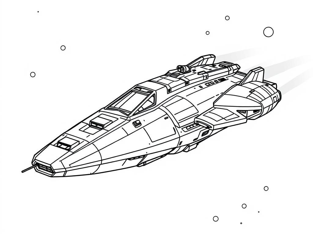 Preview of epic science fiction space ship