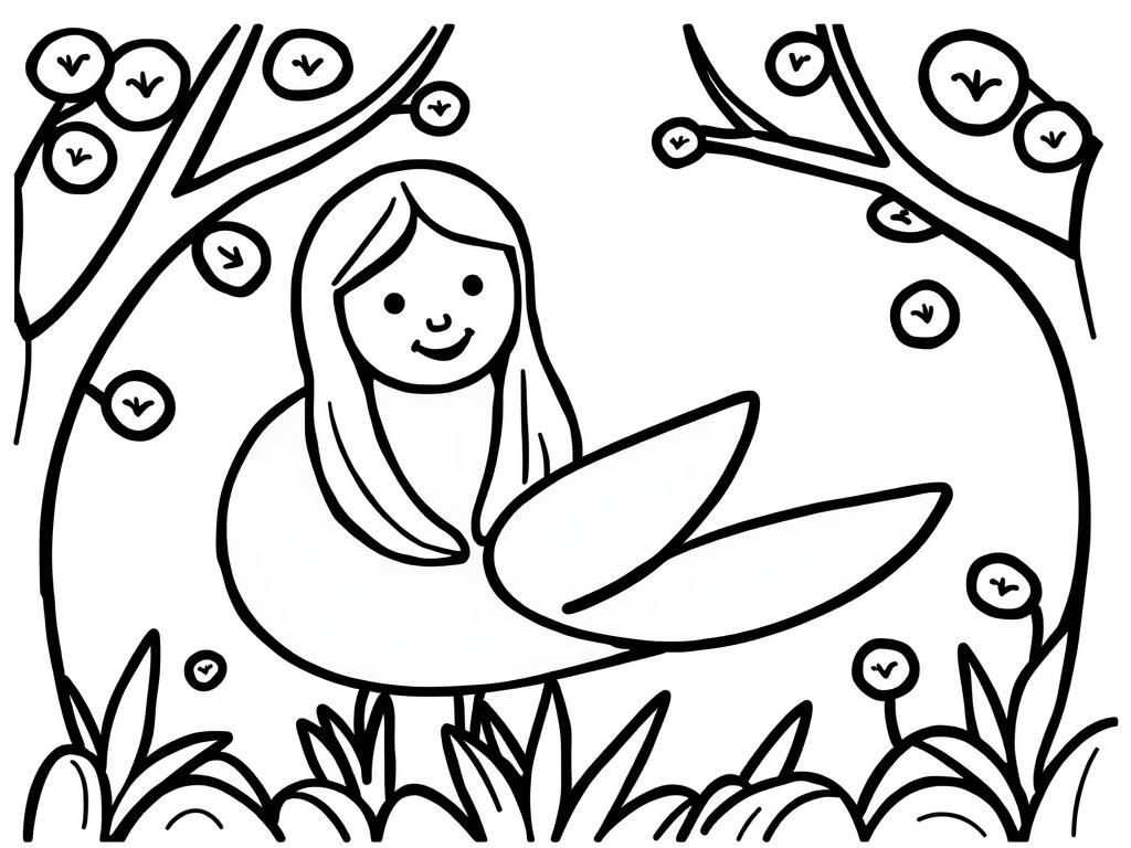 Mermaid Coloring Page