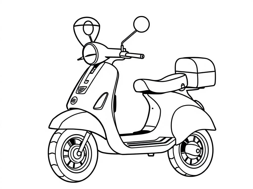 Preview of Espresso coffee maker and a vespa in italy