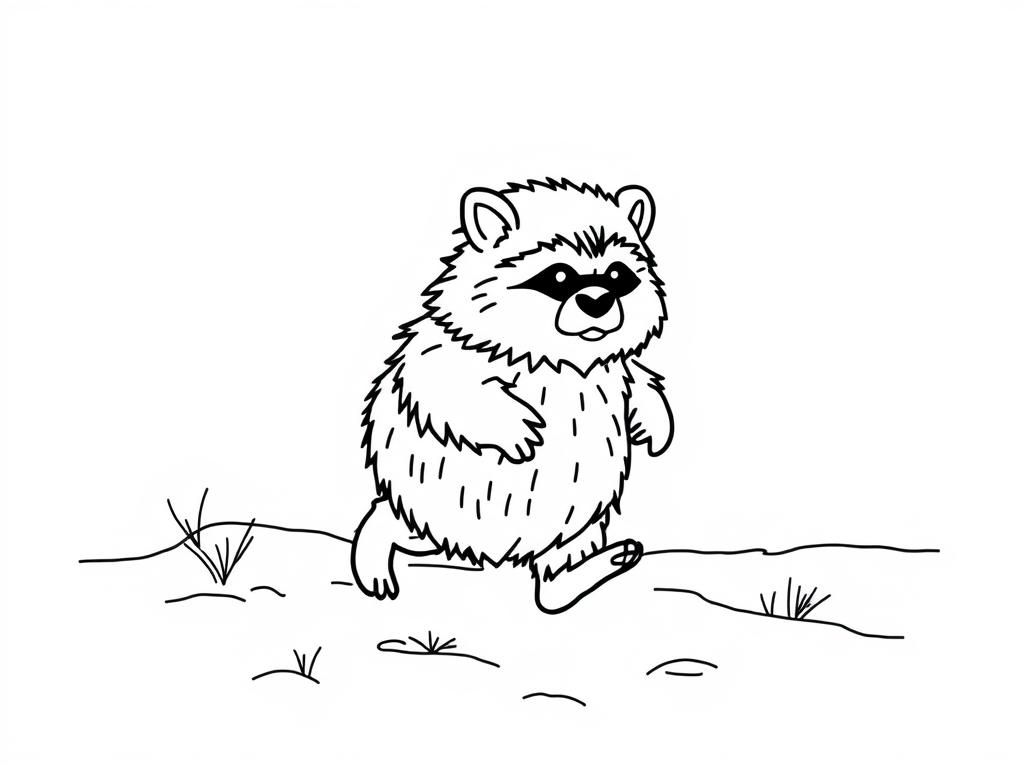 ewok walking through the snow