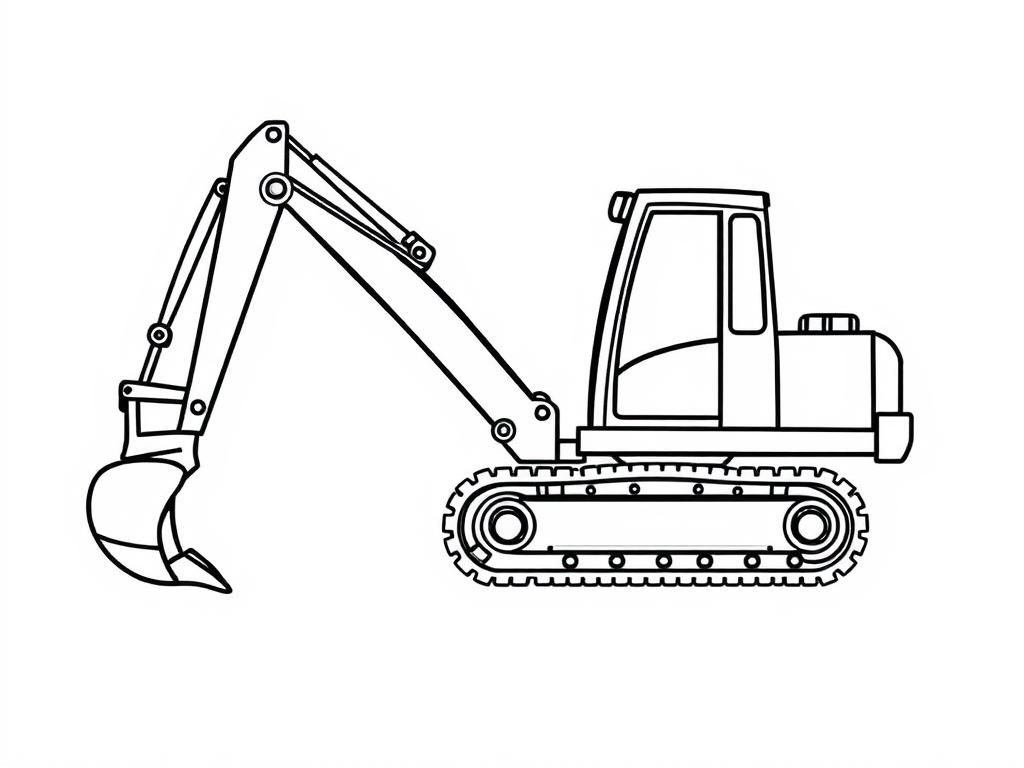 Graafmachine Kleurplaat