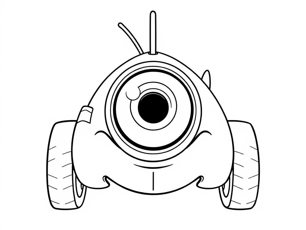 Cars Mike Wazowski Coloring Page