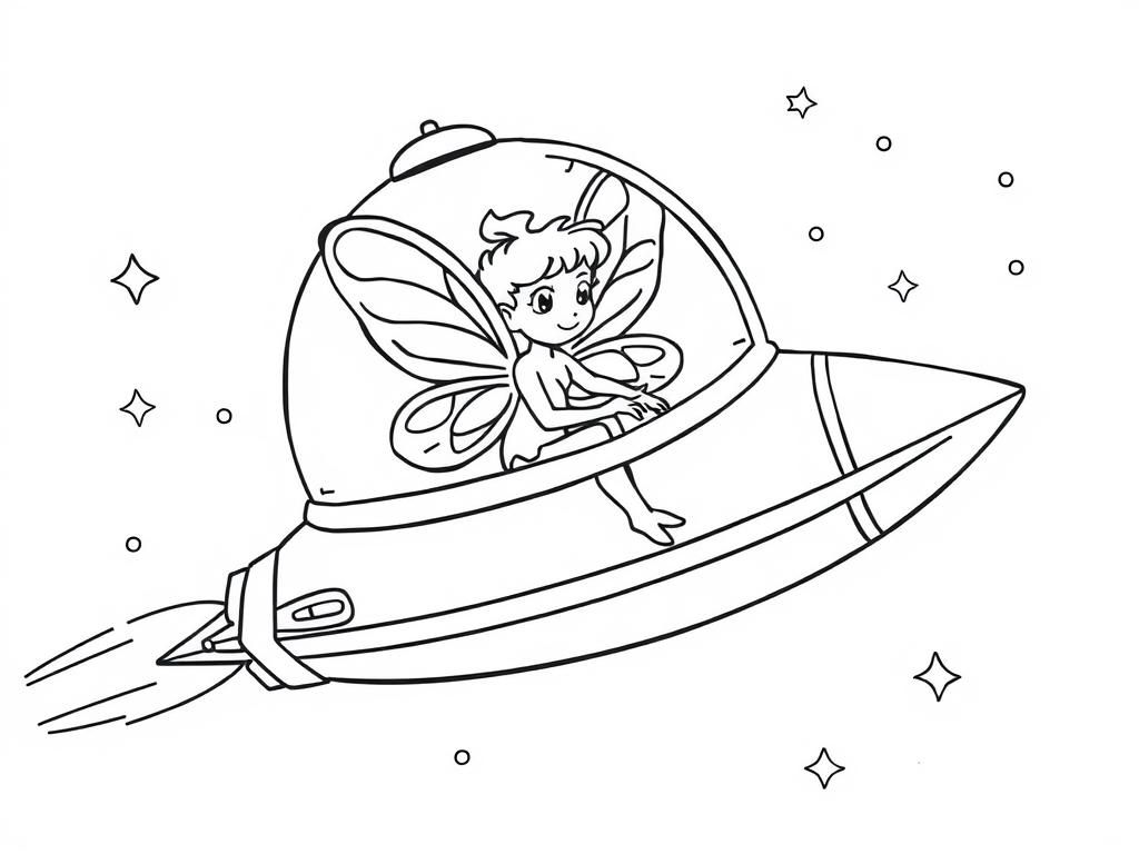fairy in a spaceship