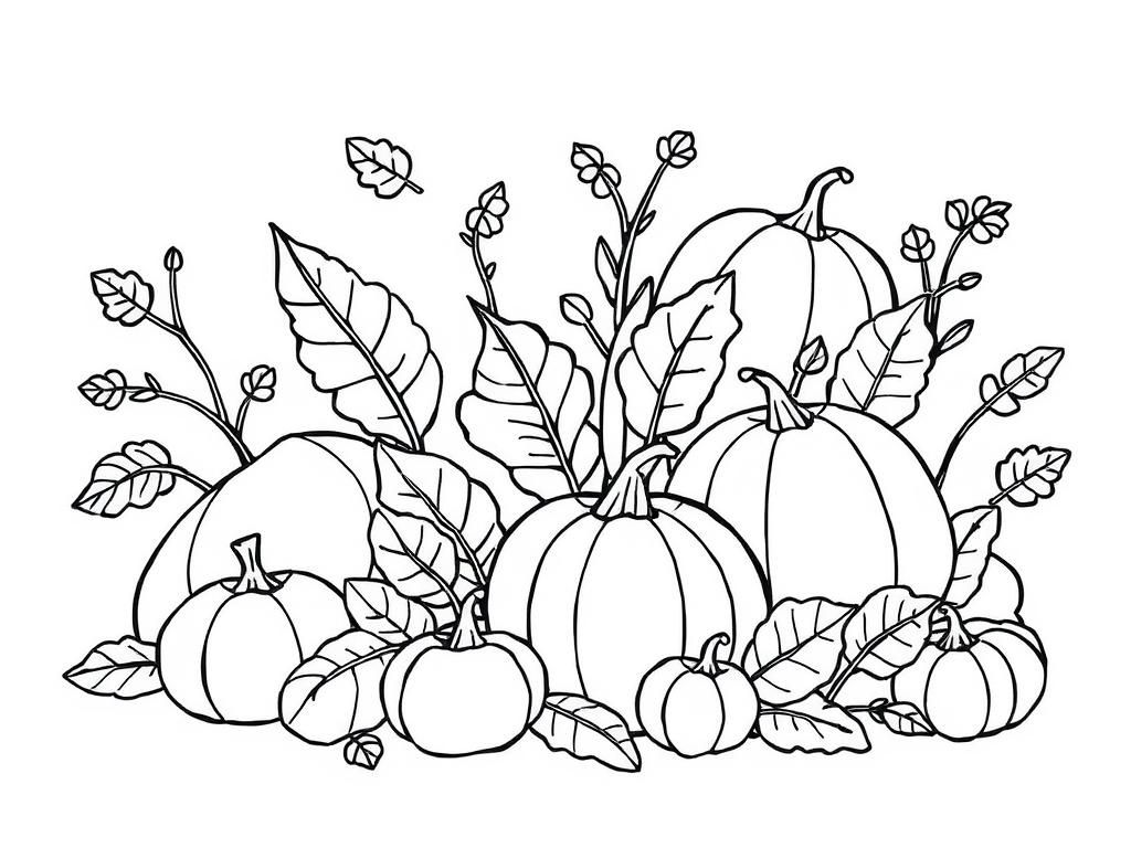 Pumpkin Patch Coloring Page