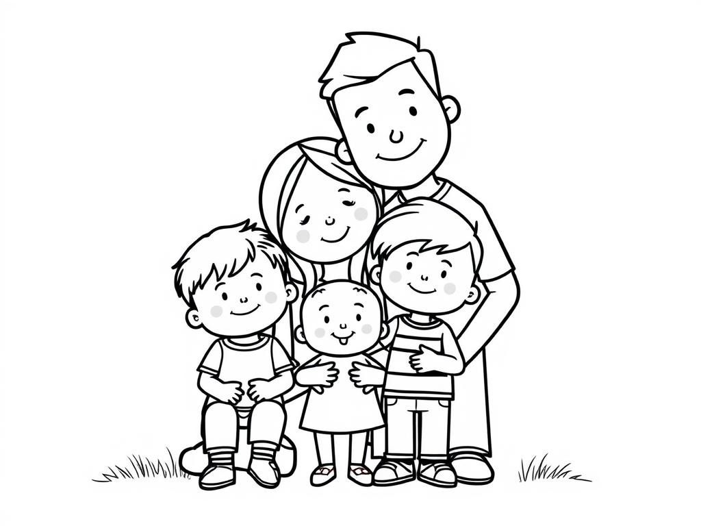 Family Love Coloring Page