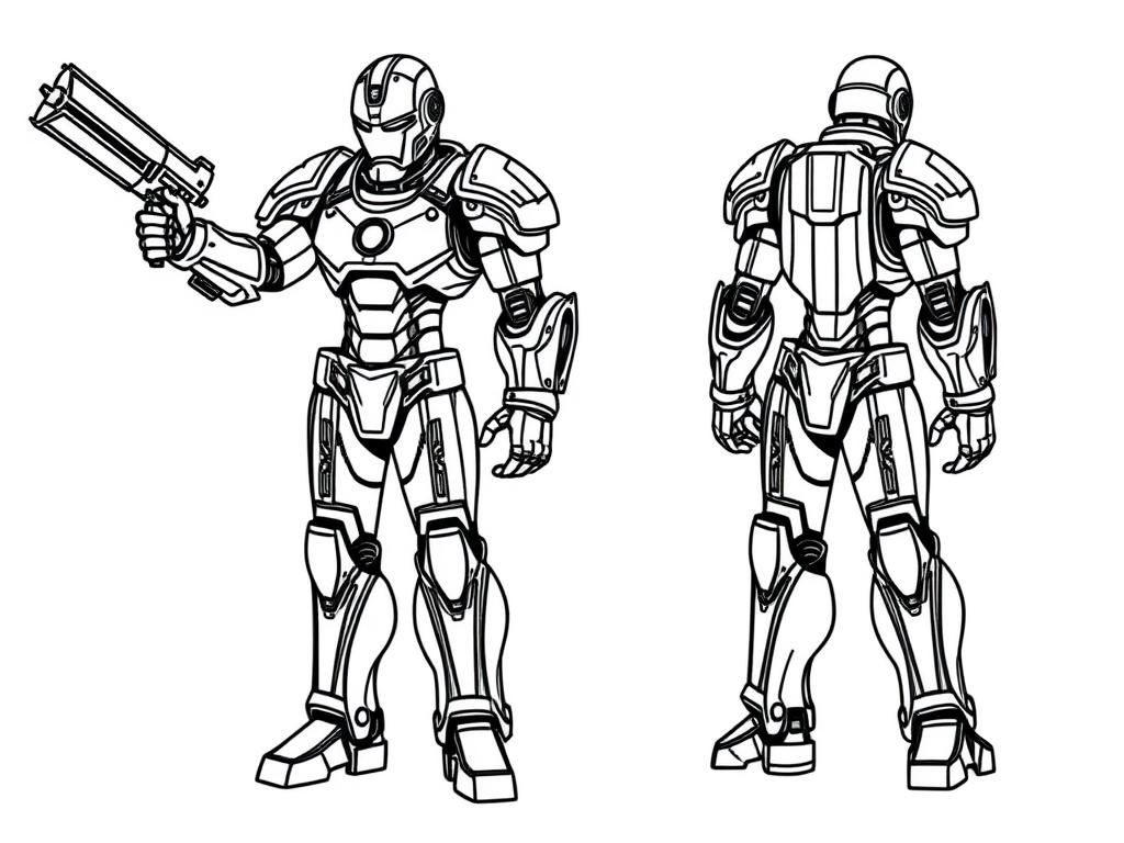 Robots Coloring Page