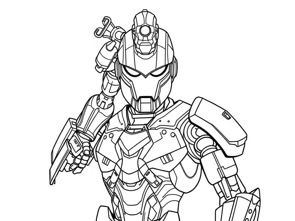 Robots Coloring Page