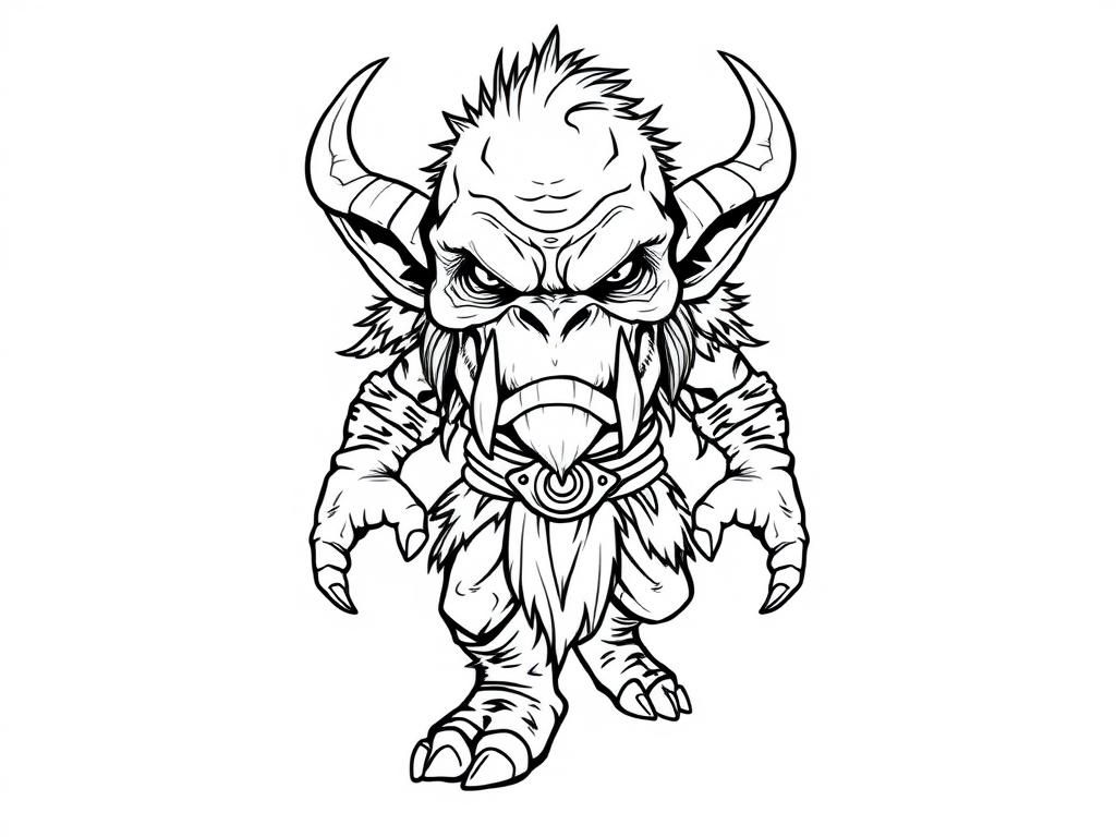 Mythical Monster Coloring Page