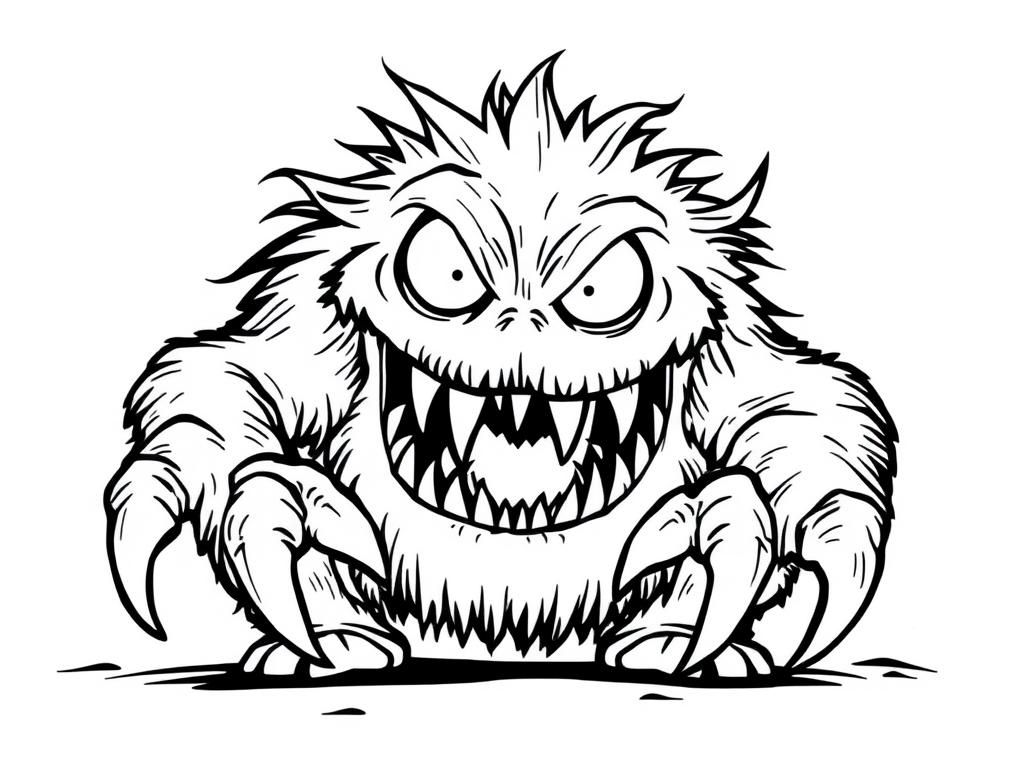 fat scary hairy clawy horrid