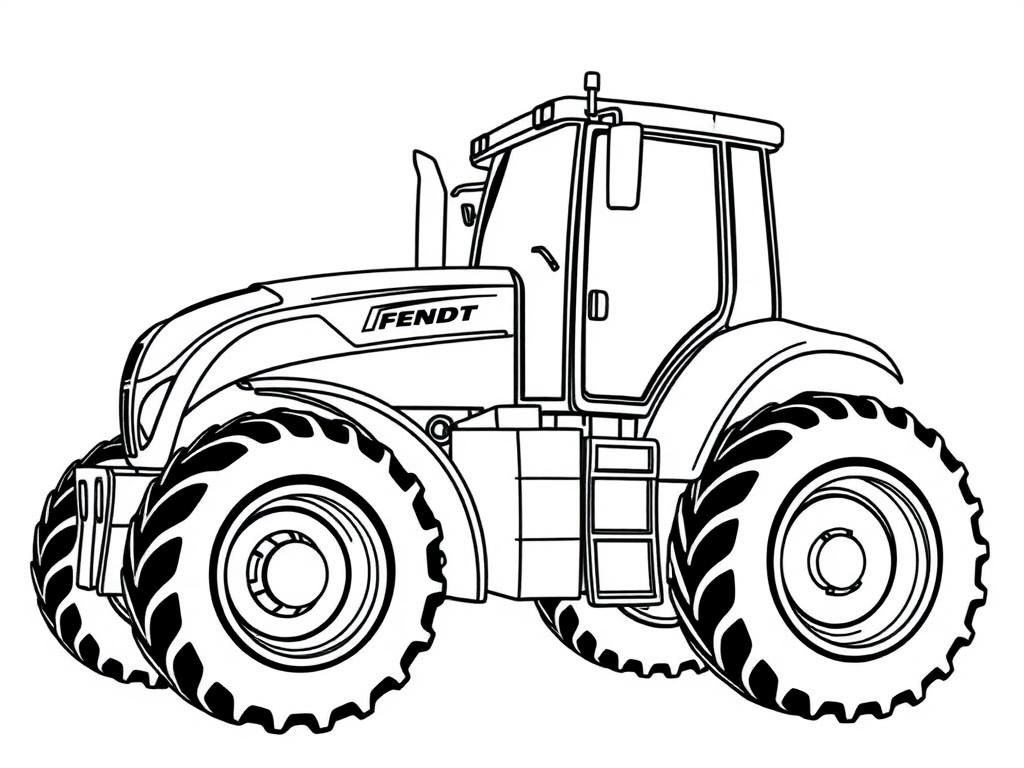 Tractor Coloring Page